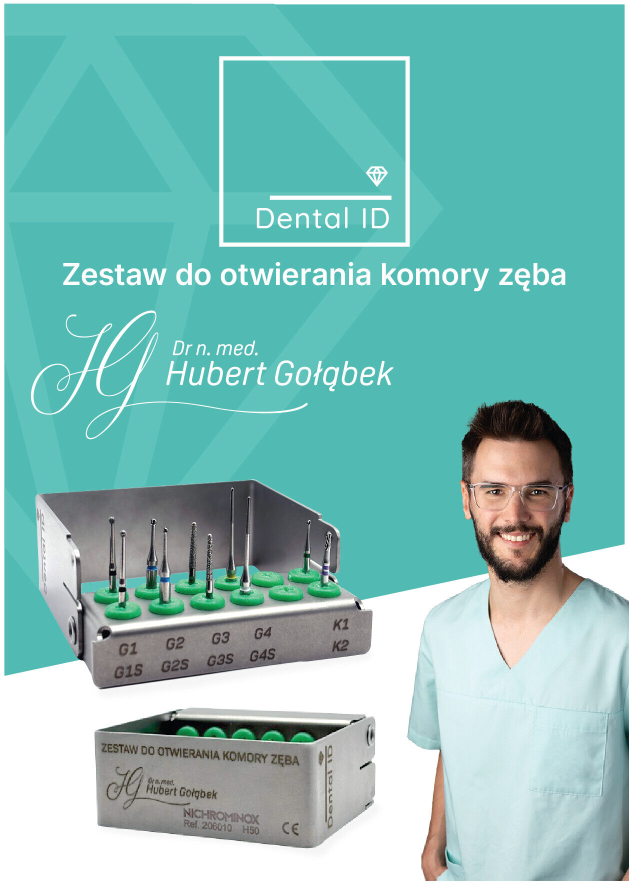 Zestaw wierteł Dental ID dr. Hubert Gołąbek
